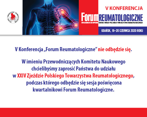  V Konferencja Czasopisma Forum Reumatologiczne